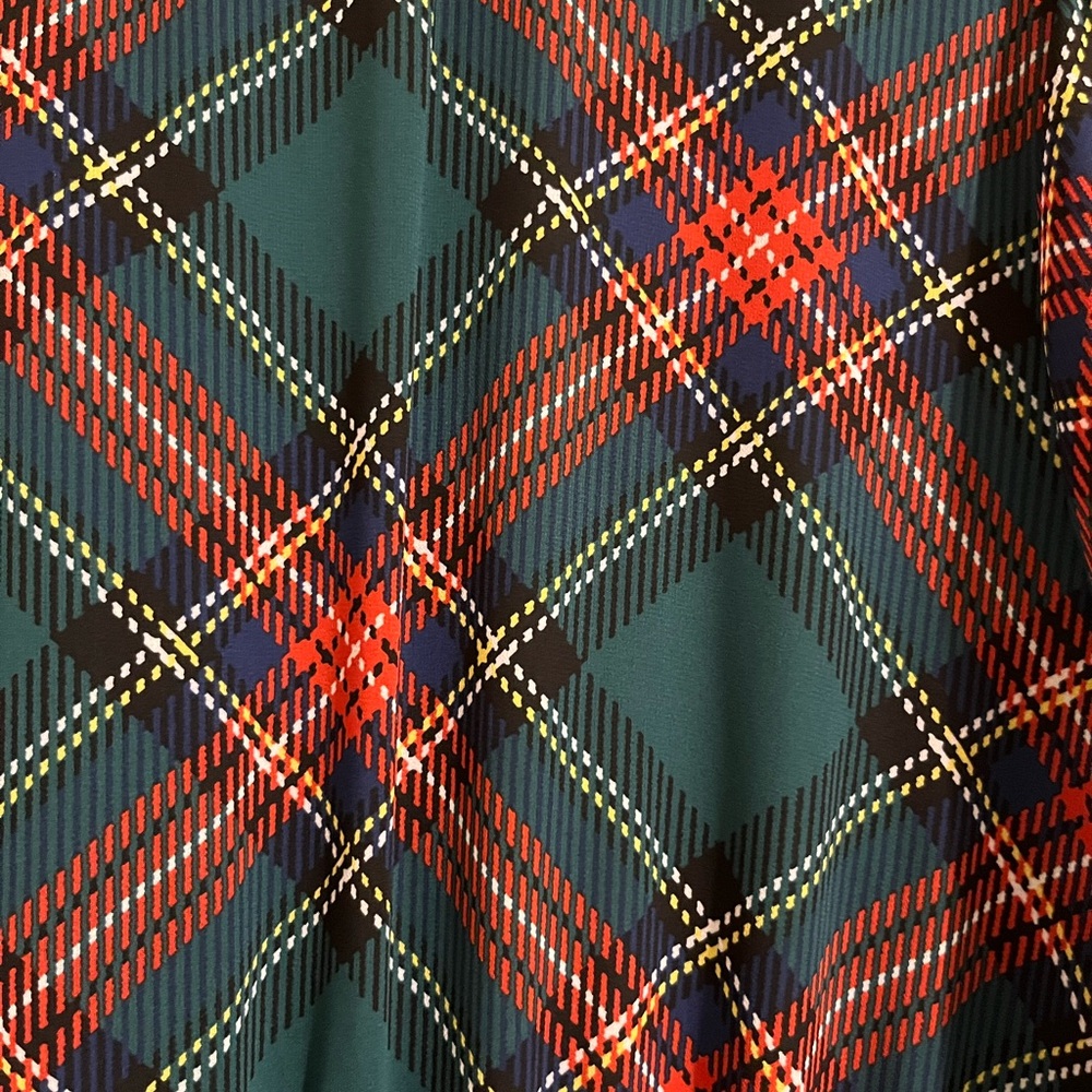 *WORN ONCE* Cato Fashions Plaid Green Dress - Picture 4 of 4